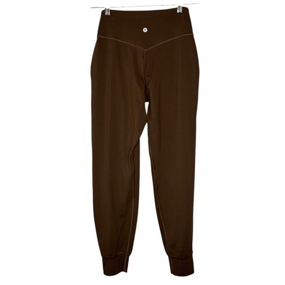 Lululemon Align High Rise Jogger Java Chocolate Brown Leggings Athletic Size 4 - Picture 3 of 10
